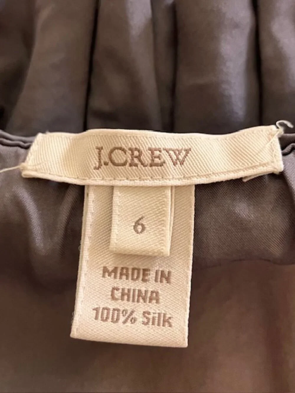 J.Crew women's sleeveless top size 6 ruffles silk